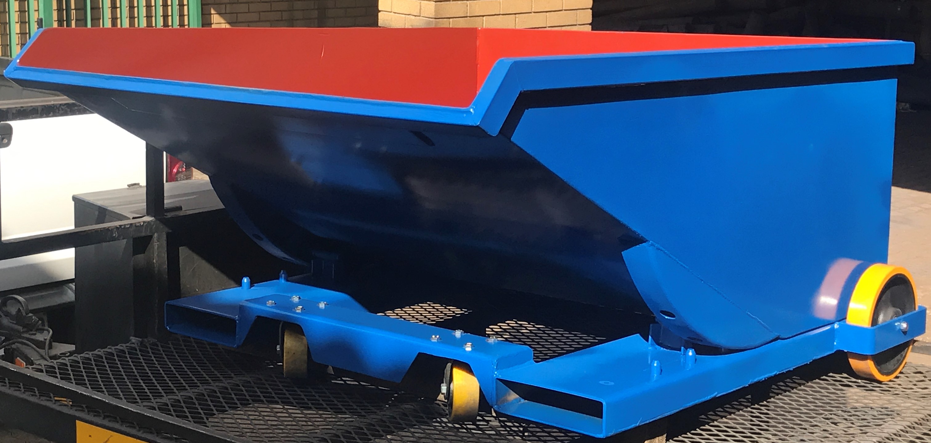Tipping Bin with Castor Wheels